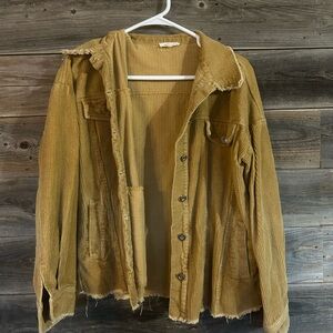 Women's Tan Corduroy Jacket